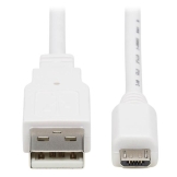 Tripp Lite U050AB-006-WH USB-kabel 1,83 m USB 2.0 USB A Micro-USB B Wit