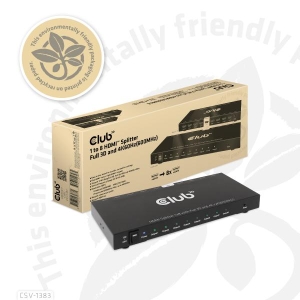 CLUB3D 1 to 8 HDMI™ Splitter Full 3D and 4K60Hz(600MHz)