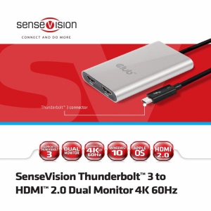 Thunderbolt 3 to Dual HDMI 2.0
