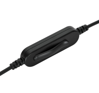 Targus AEH102GL hoofdtelefoon/headset Bedraad Hoofdband Oproepen/muziek USB Type-A Zwart