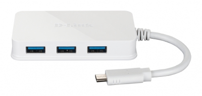 D-Link USB-C to 4-Port USB 3.0 Hub– DUB-H140