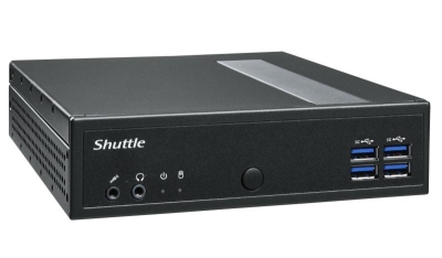 Shuttle XPC slim Barebone DL30N, Intel N100, 1x DDR5, 2x LAN (2x 2.5Gbit), 2xCOM,1xHDMI,1xDP, 1x VGA, ventilatorloos , 24/7 perm