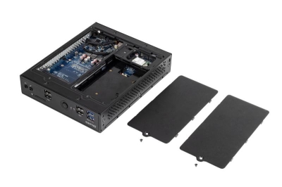 Shuttle XPC slim POS DS200 5205U Slim PC Intel® Celeron® 4 GB DDR4-SDRAM 128 GB SSD Mini PC Zwart