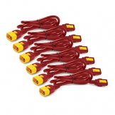 Powercrd kit Lock C13-C14 1.2m Red