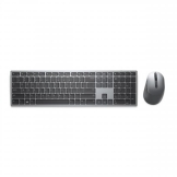 DELL KM7321W toetsenbord RF-draadloos + Bluetooth AZERTY Belgisch Grijs, Titanium