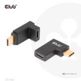 CLUB3D USB Type-C Gen2 Angled Adapter set van 2 - 4K120Hz M/V