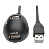 Tripp Lite U024-005-DSK2 USB-kabel 1,5 m USB 2.0 USB A 2 x USB A Zwart