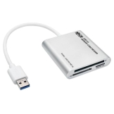 Tripp Lite U352-000-MD-AL geheugenkaartlezer USB 3.2 Gen 1 (3.1 Gen 1) Type-A Zilver