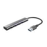 Trust Halyx USB 3.2 Gen 1 (3.1 Gen 1) Type-A 5 Mbit/s Zwart, Grijs