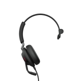 Jabra Evolve2 40, MS Mono Headset Bedraad Hoofdband Kantoor/callcenter USB Type-A Bluetooth Zwart