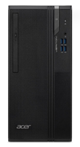 Acer Veriton S2690G I36208 Pro i3-12100 Micro Tower Intel® Core™ i3 8 GB DDR4-SDRAM 256 GB SSD Windows 11 Pro PC Zwart