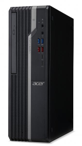 Acer Veriton X X4660G Intel® 9de generatie Core™ i7 i7-9700 16 GB DDR4-SDRAM 512 GB SSD SFF Zwart, Zilver PC Windows 10 Pro
