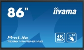 iiyama TE8614MIS-B1AG beeldkrant Interactief flatscreen 2,17 m (85.6\") LCD Wifi 435 cd/m² 4K Ultra HD Zwart Touchscreen Type pro
