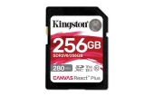 Kingston Technology 256GB Canvas React Plus SDXC UHS-II 280R/150W U3 V60 voor Full HD/4K