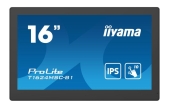 iiyama T1624MSC-B1 beeldkrant Interactief flatscreen 39,6 cm (15.6\") IPS 450 cd/m² Full HD Zwart Touchscreen 24/7