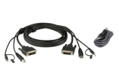 Aten 3M USB DVI-D Dubbelvoudige Link Veilige KVM Kabelpakket