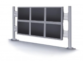Toolbar for 6 screens (70cm hoog/130cm