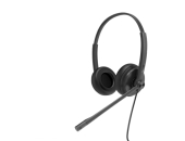 Yealink YHS34 DUAL hoofdtelefoon/headset Bedraad Hoofdband Kantoor/callcenter Zwart