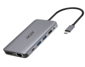 Acer HP.DSCAB.009 notebook dock & poortreplicator Bedraad USB 3.2 Gen 1 (3.1 Gen 1) Type-C Zilver