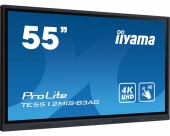 iiyama TE5512MIS-B3AG beeldkrant Kiosk-ontwerp 139,7 cm (55\") LCD Wifi 400 cd/m² 4K Ultra HD Zwart Touchscreen Type processor An
