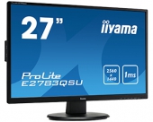 iiyama ProLite E2783QSU-B1 computer monitor 68,6 cm (27\") 2560 x 1440 Pixels Wide Quad HD LED Zwart