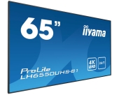 iiyama LH6550UHS-B1 beeldkrant 165,1 cm (65\") LED 4K Ultra HD Videomuur Zwart