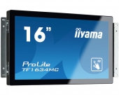 iiyama ProLite TF1634MC-B6X touch screen-monitor 39,6 cm (15.6\") 1366 x 768 Pixels Zwart Multi-touch