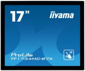 iiyama ProLite TF1734MC-B7X touch screen-monitor 43,2 cm (17\") 1280 x 1024 Pixels Multi-touch Zwart