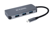 D-Link 6-in-1 USB-C Hub met HDMI/Gigabit Ethernet/Stroomvoorziening DUB-2335