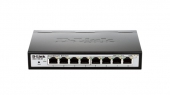 D-Link DGS-1100-08 Managed Gigabit Ethernet (10/100/1000) Zwart