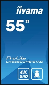 iiyama PROLITE Digitaal A-kaart 139,7 cm (55\") LED Wifi 500 cd/m² 4K Ultra HD Zwart Type processor Android 11 24/7