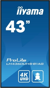 iiyama PROLITE Digitaal A-kaart 108 cm (42.5\") LED Wifi 500 cd/m² 4K Ultra HD Zwart Type processor Android 11 24/7