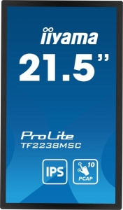 iiyama PROLITE Digitaal A-kaart 55,9 cm (22\") LED 600 cd/m² Full HD Zwart Touchscreen