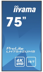 75iW LCD 4K UHD IPS LH7542UHS-B1 Black