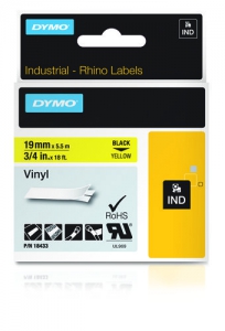 RHINO TAPE VINYL 19MM GEEL