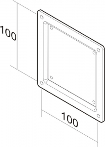 LCD-ARM NEW10-36i adapter plate75 - 100m