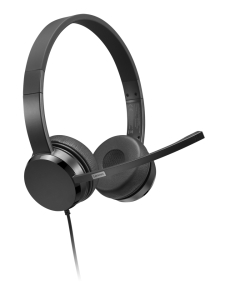 Lenovo 4XD1K18260 hoofdtelefoon/headset Bedraad Hoofdband Muziek/Voor elke dag USB Type-A Zwart