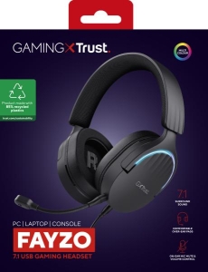 Trust GXT 490 FAYZO Headset Bedraad Hoofdband Gamen USB Type-A Zwart