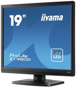 iiyama ProLite E1980D-B1 LED display 48,3 cm (19\") 1280 x 1024 Pixels XGA Zwart