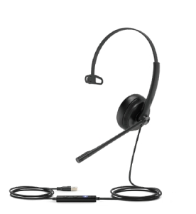 Yealink UH34 Headset Bedraad Hoofdband Kantoor/callcenter Zwart