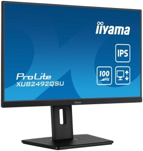 iiyama ProLite XUB2492QSU-B1 computer monitor 60,5 cm (23.8\") 2560 x 1440 Pixels Wide Quad HD LED Zwart