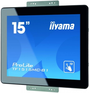 iiyama ProLite TF1515MC-B1 touch screen-monitor 38,1 cm (15\") 1024 x 768 Pixels Zwart Multi-touch