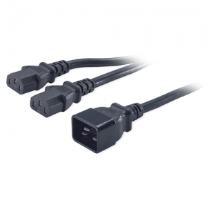 Power Cord Splitter C20 to (2)C13 0.5m