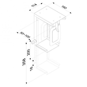 PC Deskmount Black