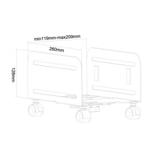 CPU Holder (mobile / width: 12-21 cm)