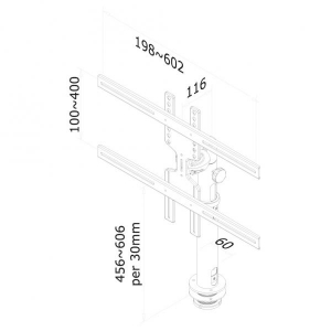 LCD/LED/Plasma desk mount