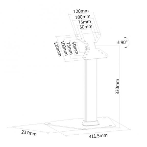 Flatscreen Desk Mount stand