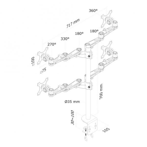 LCD-ARM 5 movements silverD935D4 4xL