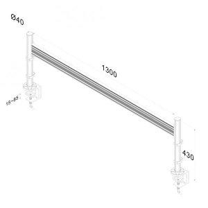 Toolbar for 3 screens (42.5 cm hoog/10