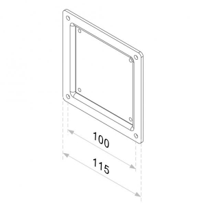 LCD-ARM NEW10-36i adapter plate75 - 100m